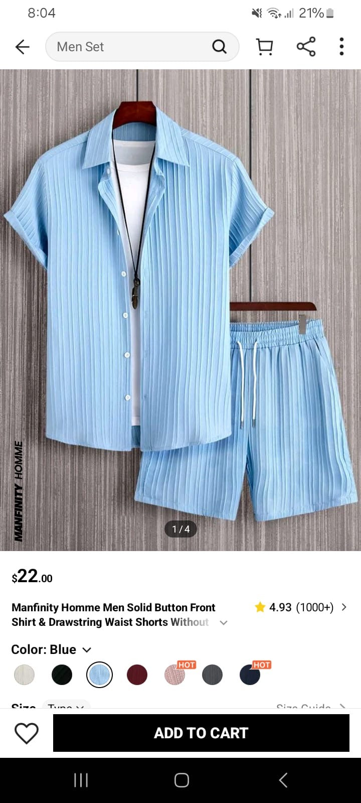 Men blue suit