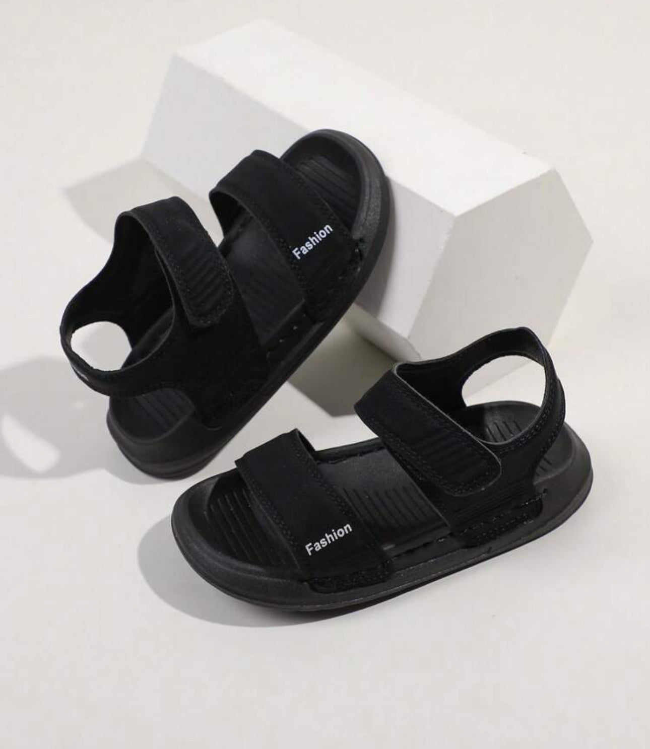 1pair Boys' Casual Flat Anti-Slip Sports Sandals, Color Block Stitching Technology Beach Shoes, Summer