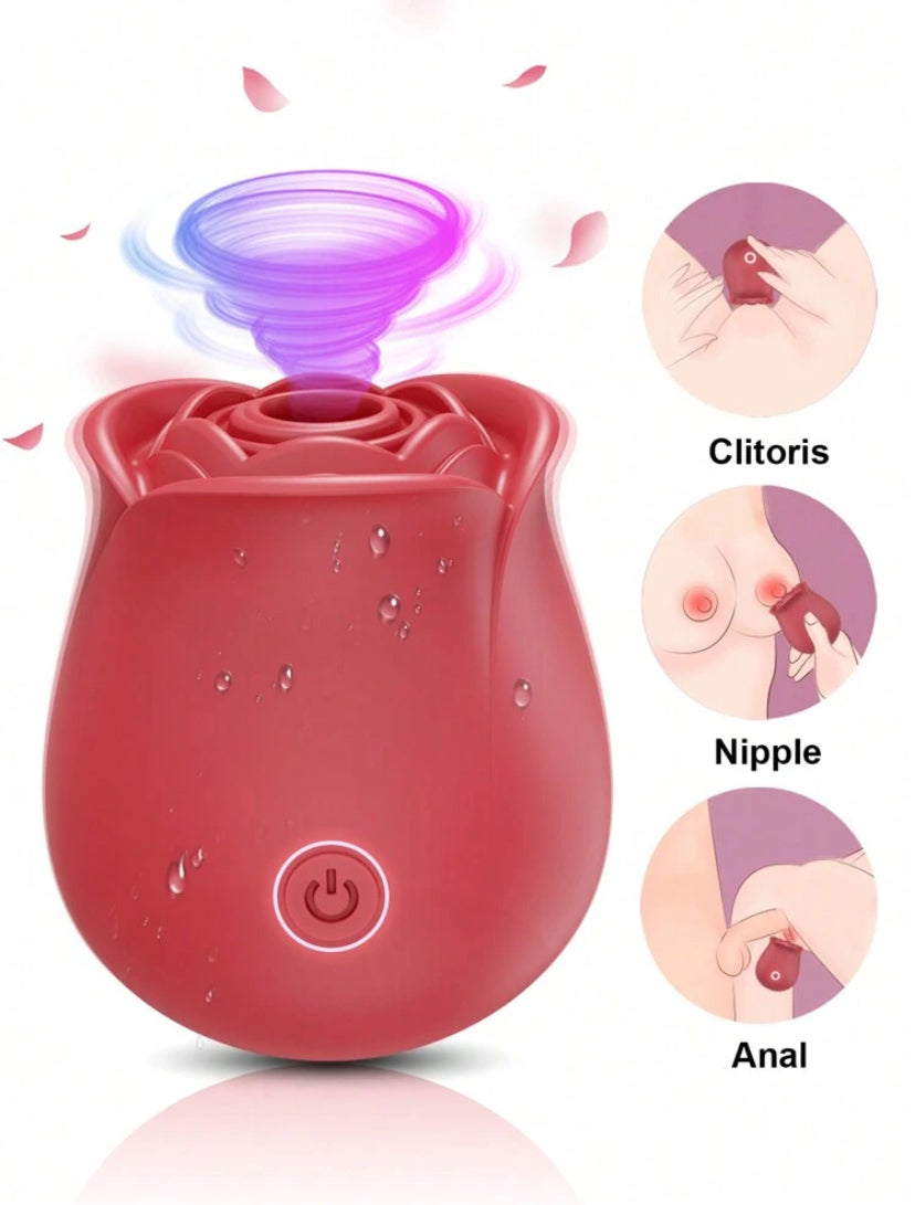 Sex Toy Rose Vibrator For Women, G Spot Clitoral Sucking Stimulator, Waterproof Adult Toys Masturbation For Female & Couples,Christmas Gift