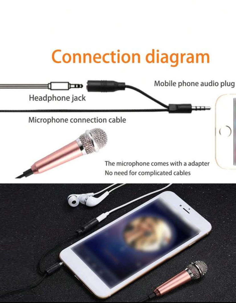 1pc Studio Portable Mini 3.5mm Stereo Studio Speech Mic Audio Microphone For Phone/Smart Phone Desktop Accessories,Vlog Mini Microphone, Recording Equipment