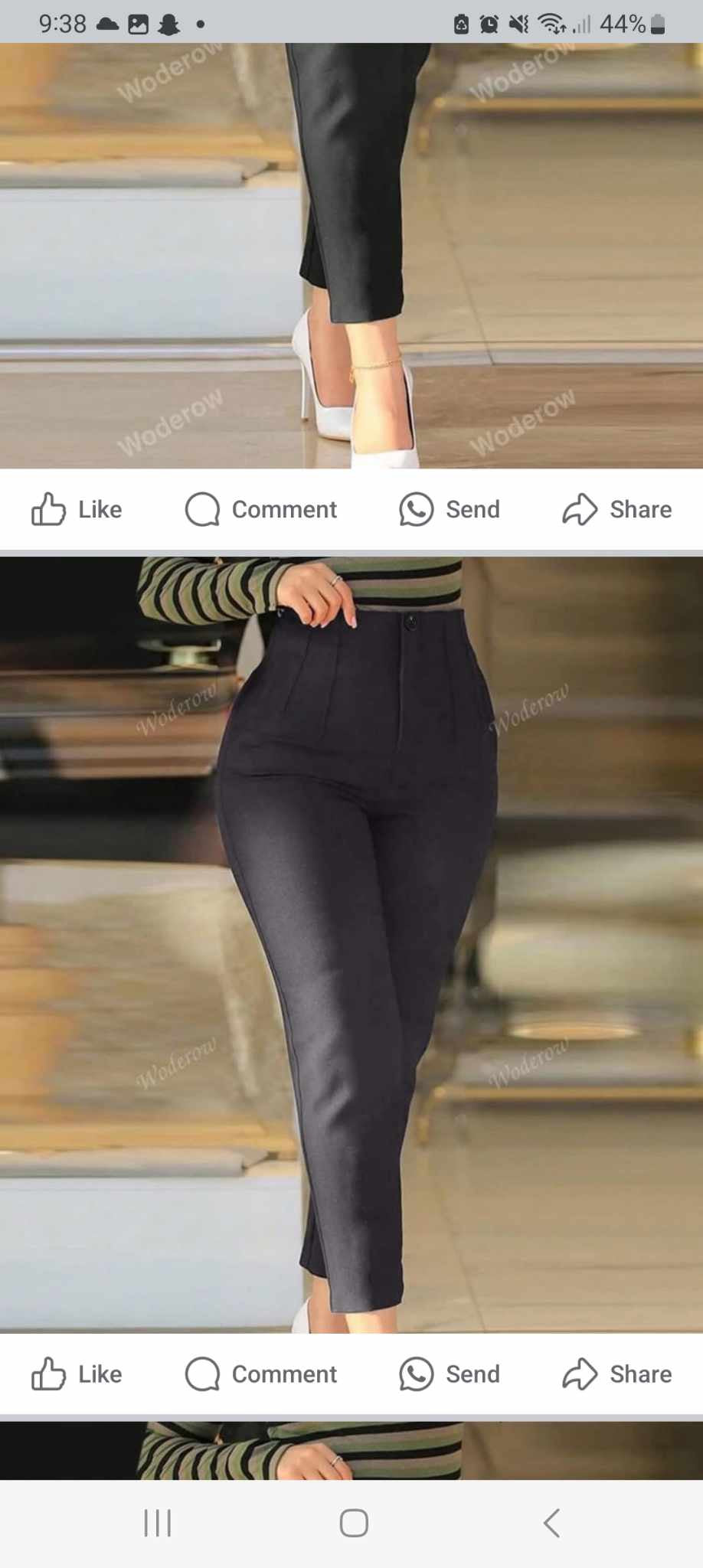 Women Solid Color Slim Fit Casual/Work Pants