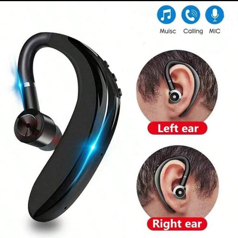 S109 Wireless Earphones Headphones Handsfree Earloop Wireless Headset Drive Call Sports Earphones With Mic For All Smart Phones Business Hands-Free Calling Waterproof Headset Wireless Earphone Wireless Headset