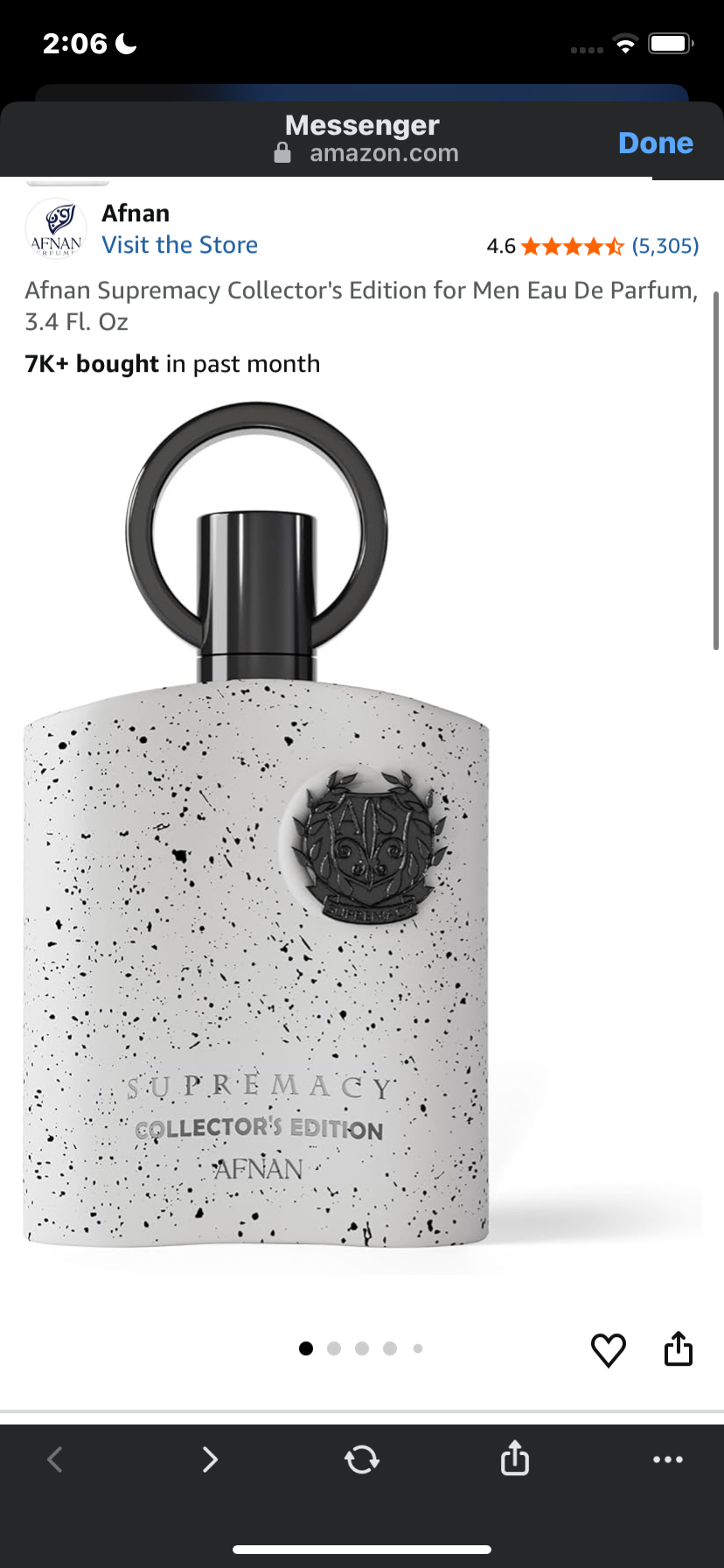 Afnan Supremacy Collector's Edition for Men Eau De Parfum, 3.4 Fl. Oz