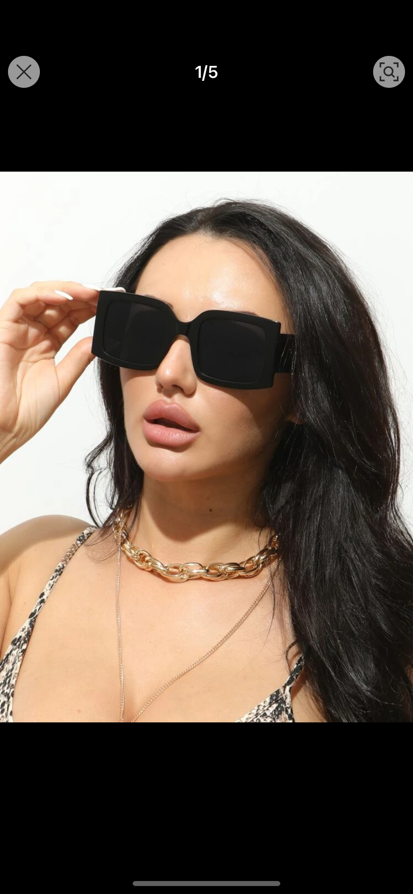 1pc Women's Classic Large Square Plastic Fashionable Eyeglasses For Everyday Wear Beach Accessories For Women Glasses Shades Trendy Basics Fall Winter Women Outfits Clothes Business Casual Gifts