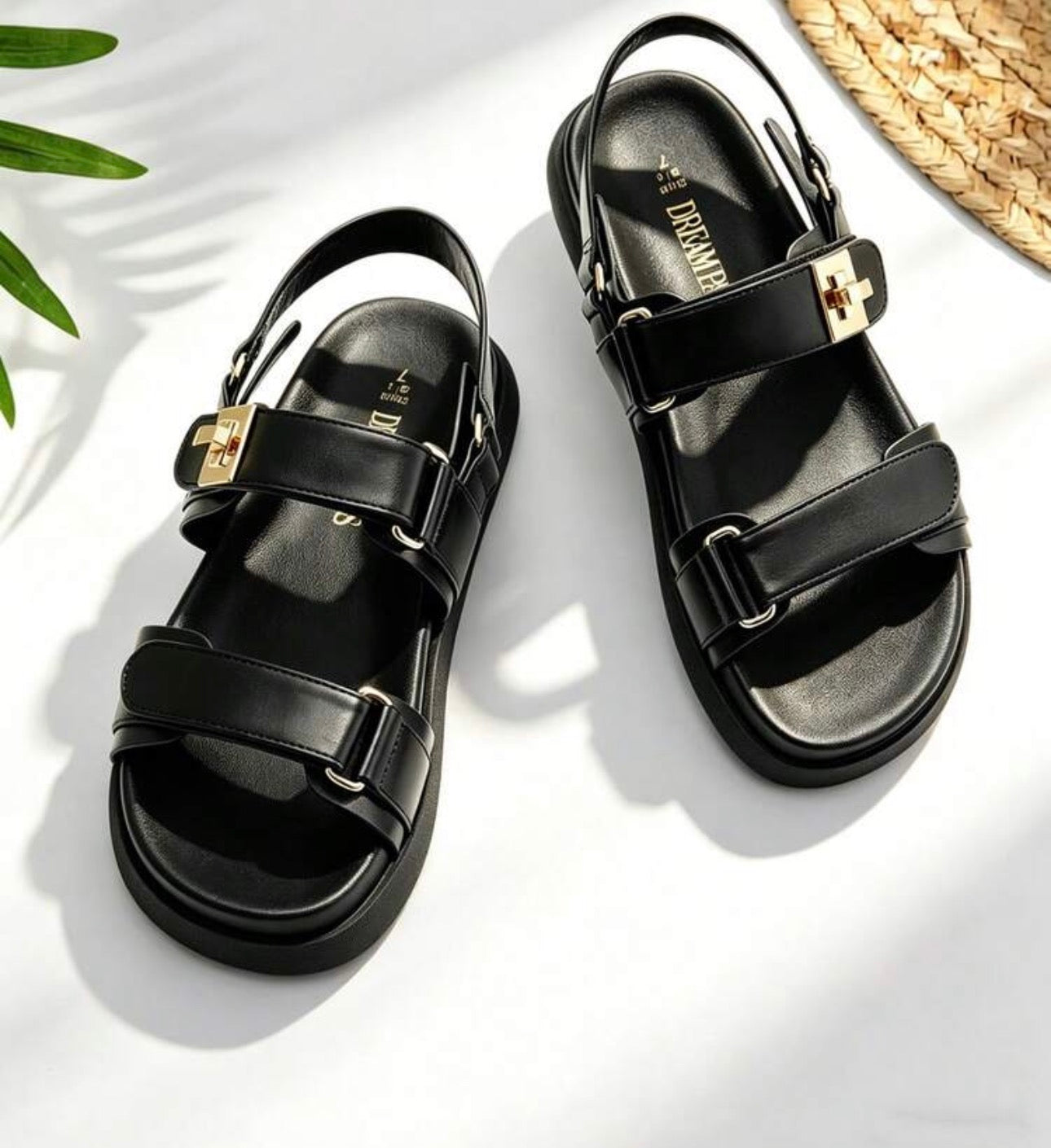 Flat Sandals For Women Comfortable Open Toe Summer Sandals Adjustable Fashion Dress Sandals Dresses For Woman