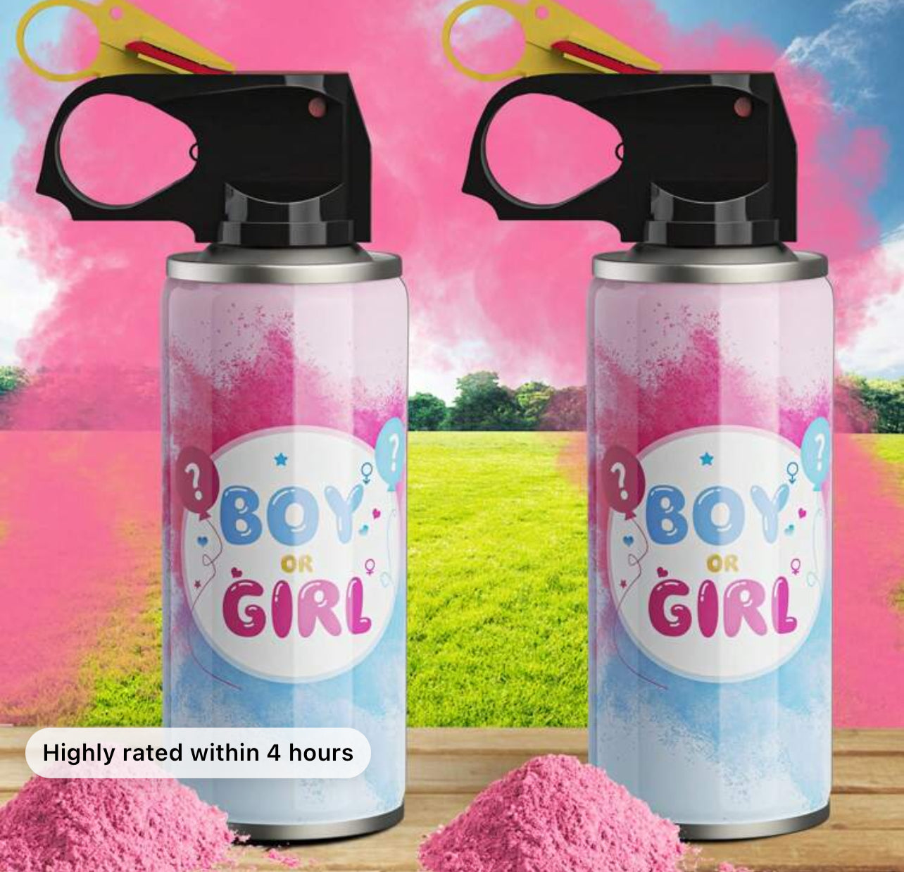 Gender Reveal Fire Extinguisher Color Blasters, 2 Blue Blasters For Gender Reveal Fire Extinguisher