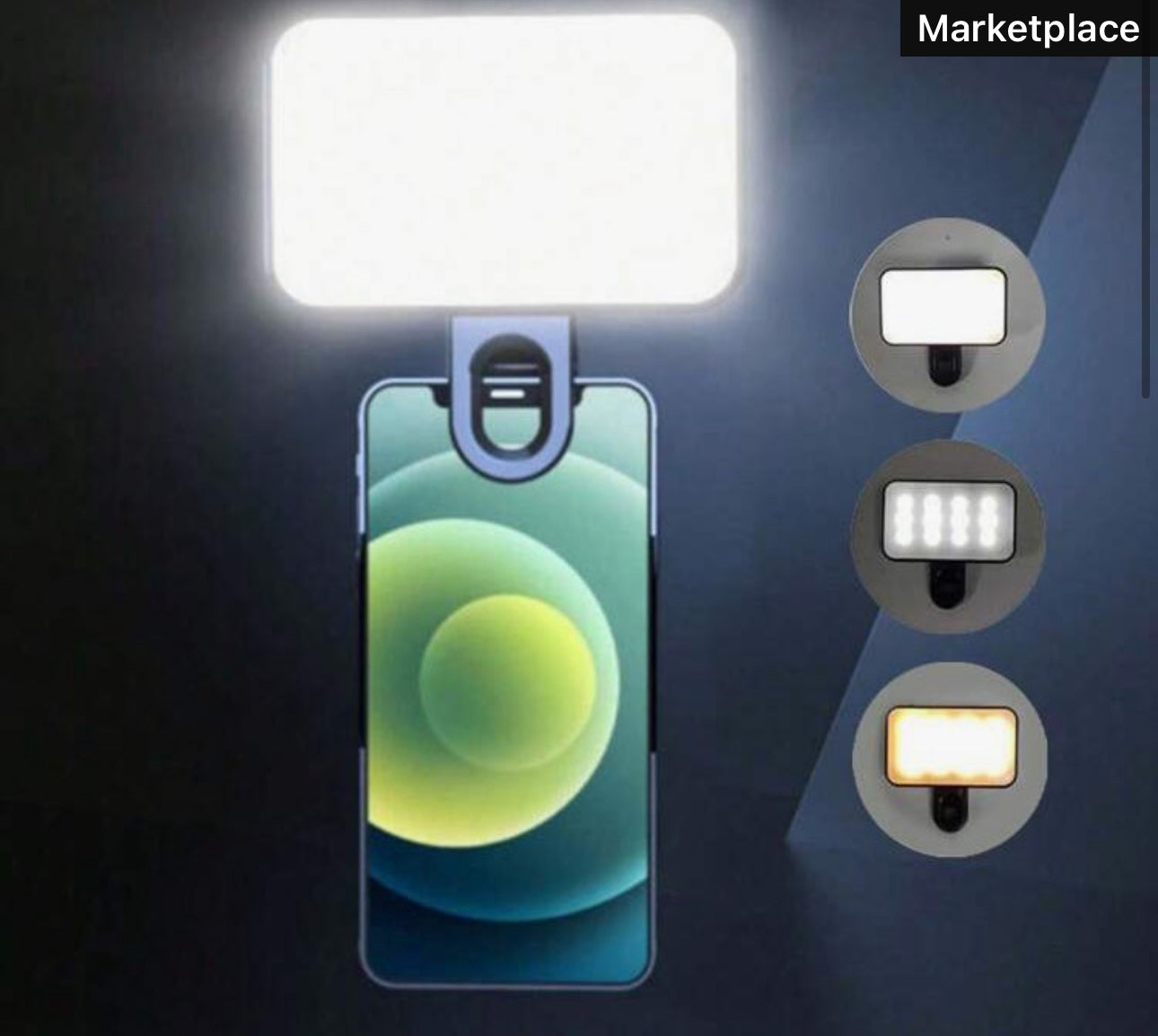 LED Mobile Phone Selfie Light, Rechargeable Live Light,Computer Video Conference Lighting, Portable Mini Lamp