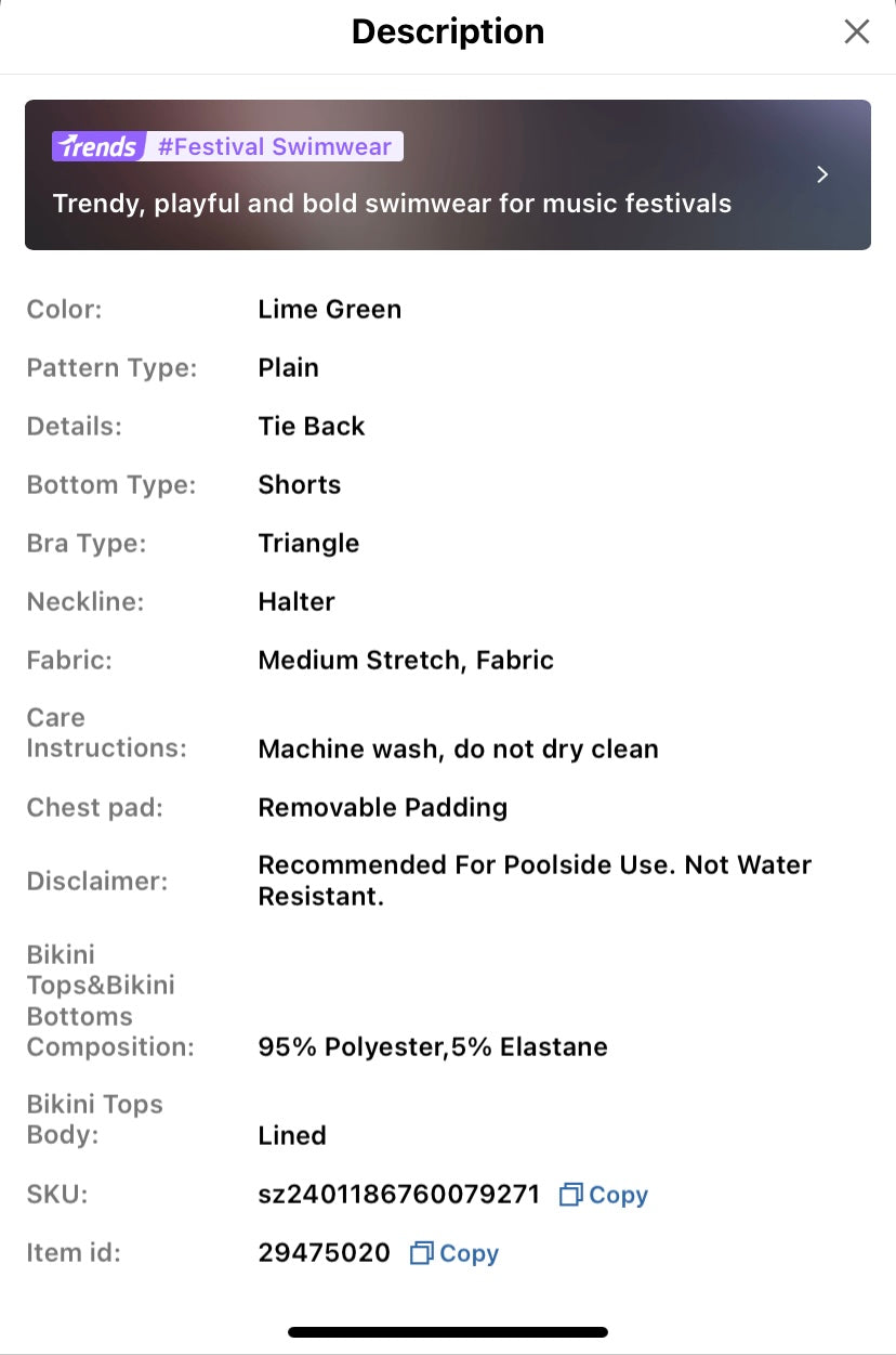 Swim Summer Beach Ladies' Textured Halter Neck Two-Piece Swimsuit (June 29)