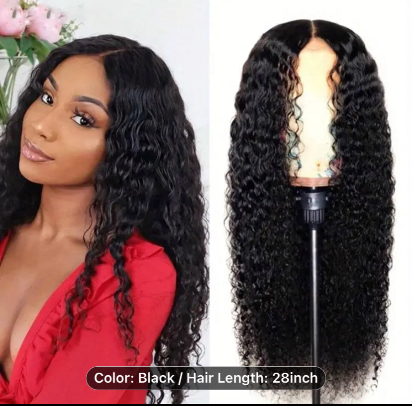 Chic Corn Wave Lace Front Wig for Women - Heat Resistant Synthetic Curly Hair, Natural Look