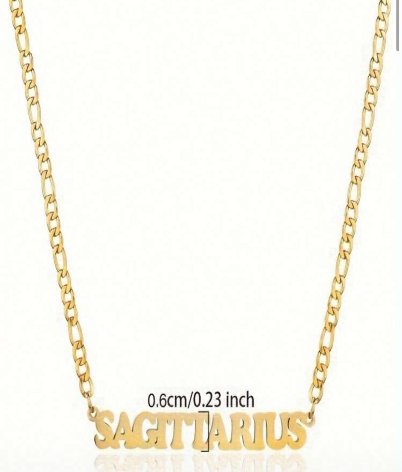 1 Pc Stainless Steel 12 Constellation Letter Pendant Necklace Jewelry For Women Girls Mother's Day Party Christmas New Year Birthday Gift