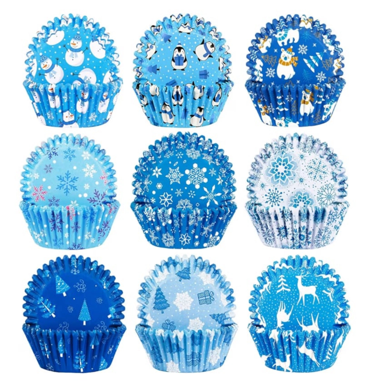 450 cupcakes cups 9 different designs