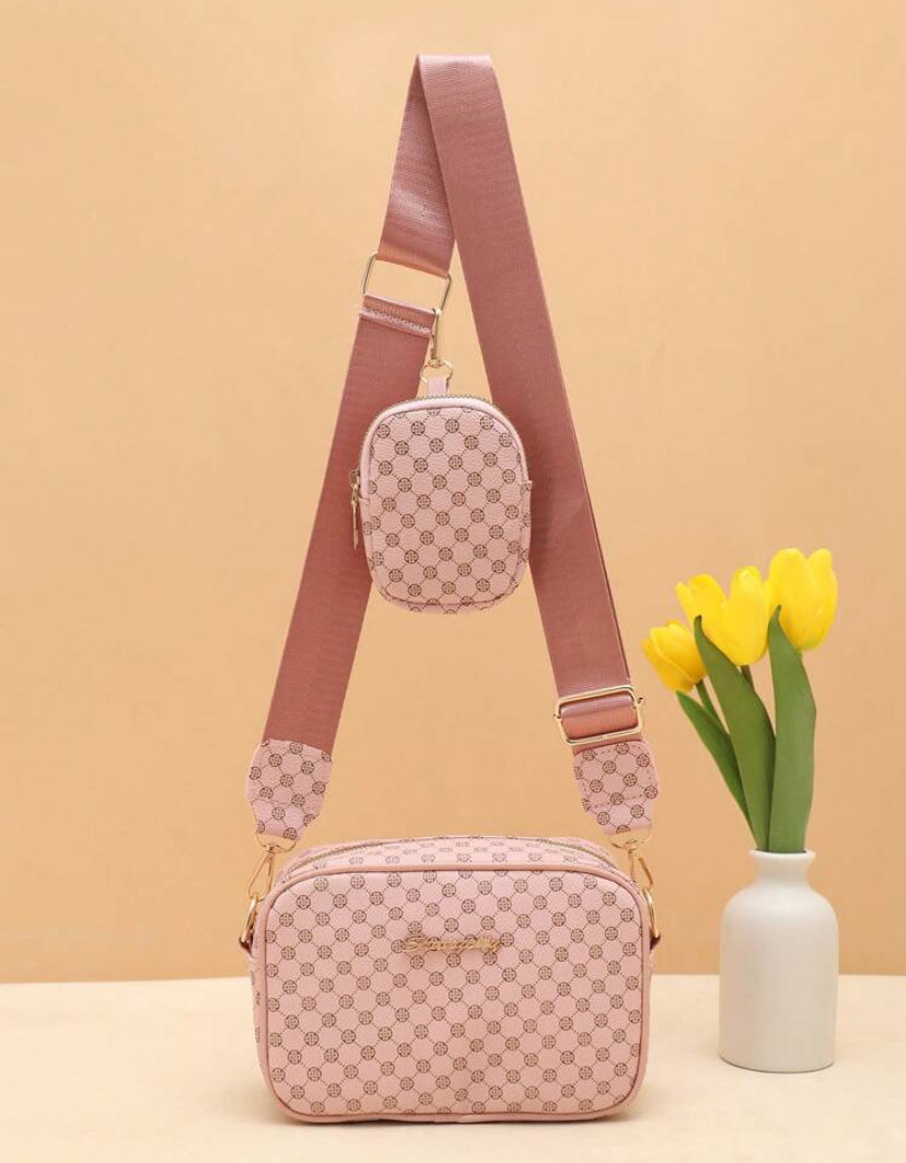 Children's Crossbody Bag 2024 Spring New Simple Casual Shoulder Bag Fashion Casual Crossbody Bag Simple Children's Casual Small Square Bag