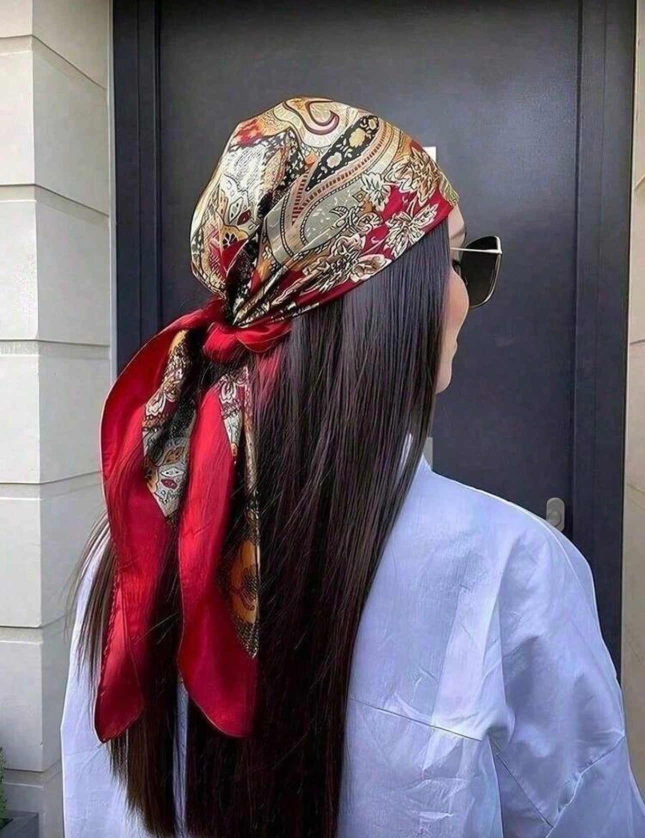 Satin Square Scarf Women - Lightweight Silk-Like Hair Wrap & Neck Scarf, Versatile Fashion Accessory Daily Wear And Travel