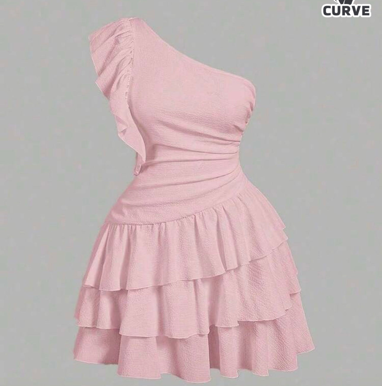 MOD Plus Size Women Asymmetric Shoulder Cap Sleeve Short Dress,Birthday Dresses For Women Women Dresses Birthday,Sun Dresses For Women,Sundress