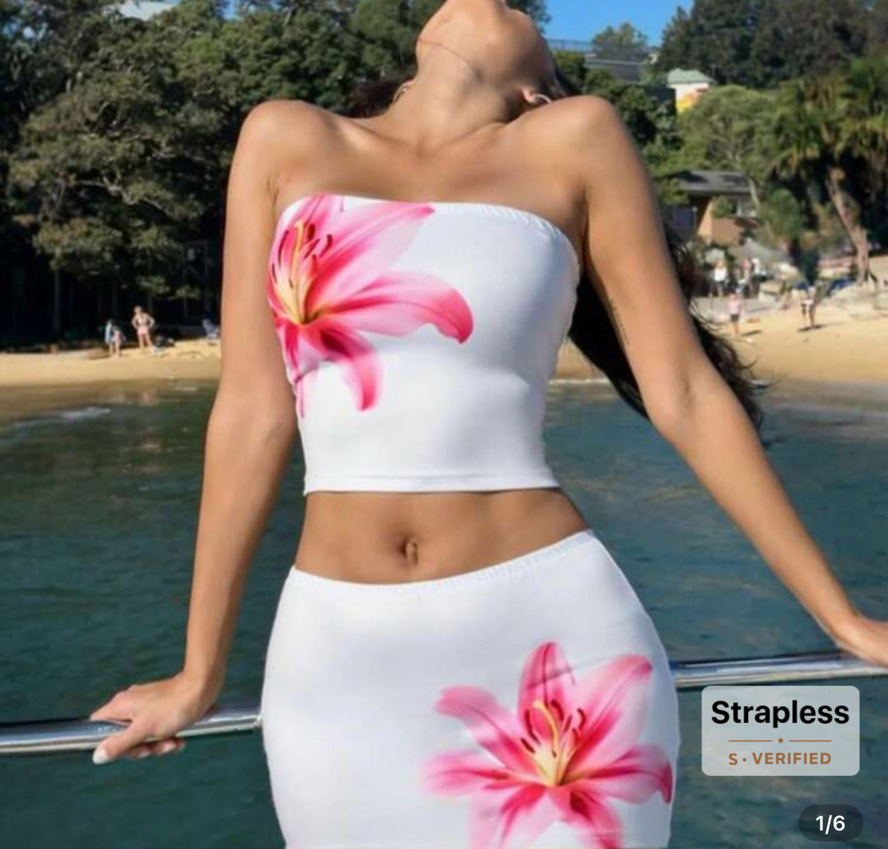Women's Vacation Striped Top And Bodycon Skirt Co-Ord Set, Sexy Elegant Fitted Knit Beachwear Crop Top And Mini Skirt Outfit