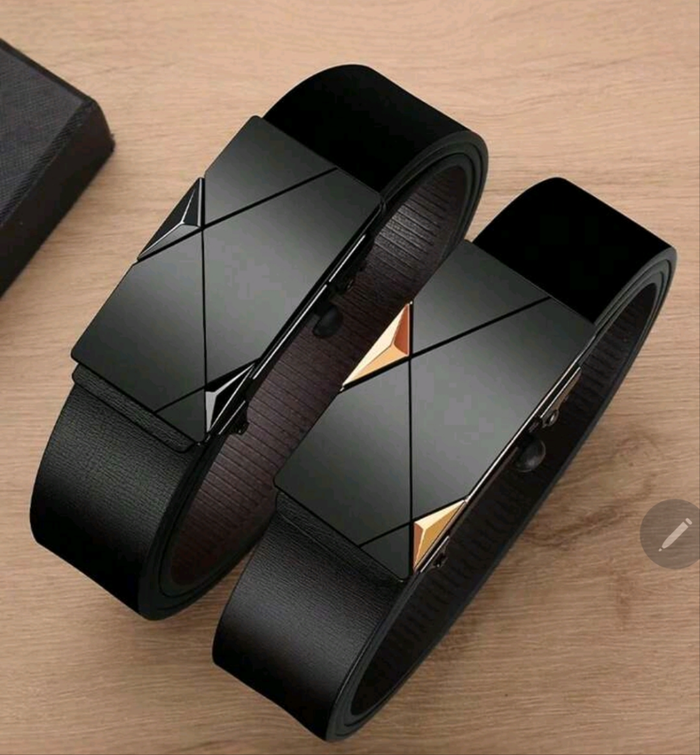 Men's Business Belt Alloy Automatic Buckle Belt Fashion Belt Luxury Jeans Belt PU Leather High-Quality Straps Halloween