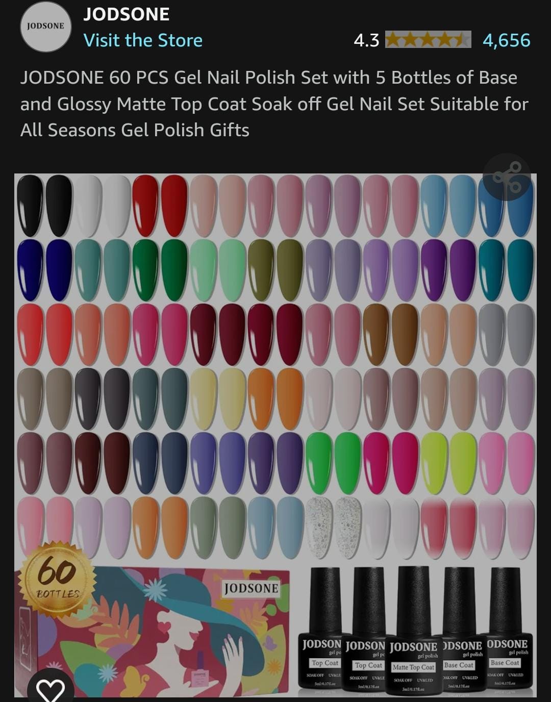 60 nail polish set