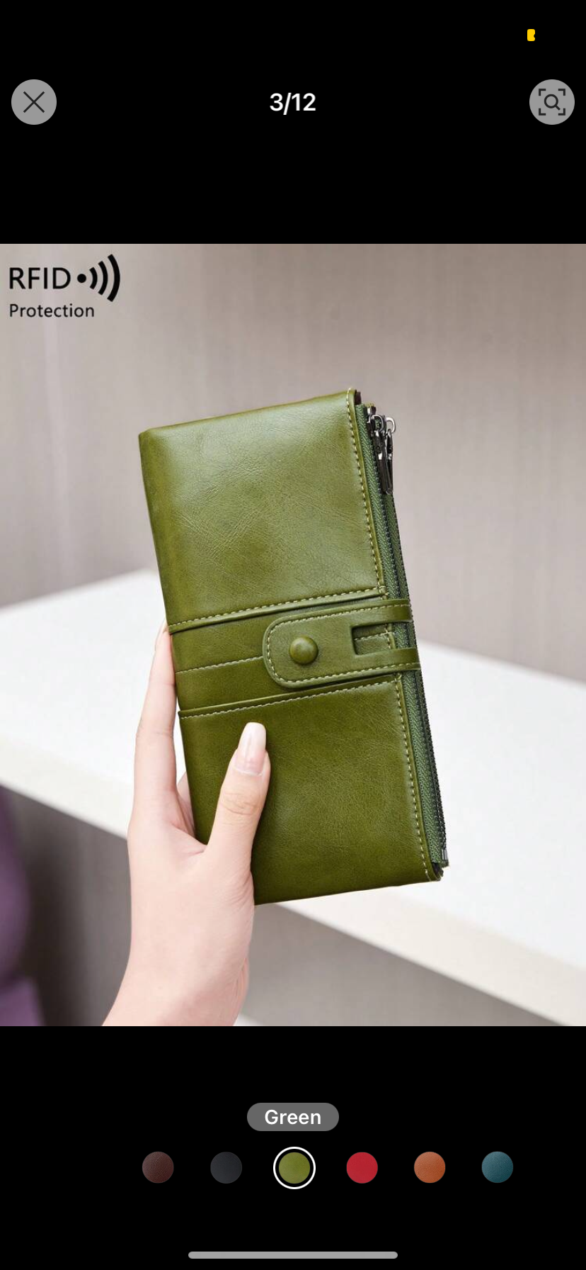 CHARM INFINITE RFID Blocking Bifold Large Capacity Women's Wallet Retro Zipper Purse Soft Leather Long WalletWith Multiple Card Slots & ID Window For CreditCard/ID Card/ Money/ Cash/Cell Phone QuiltedDetail Card Holder Clutch Bag For Lady BusinessCasual
