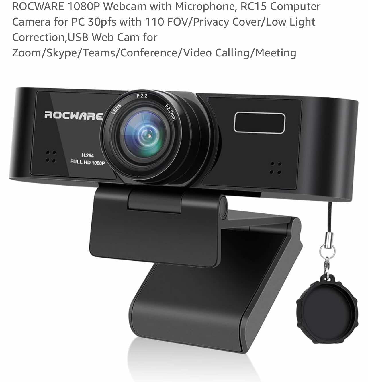 Rocware 1080p webcam