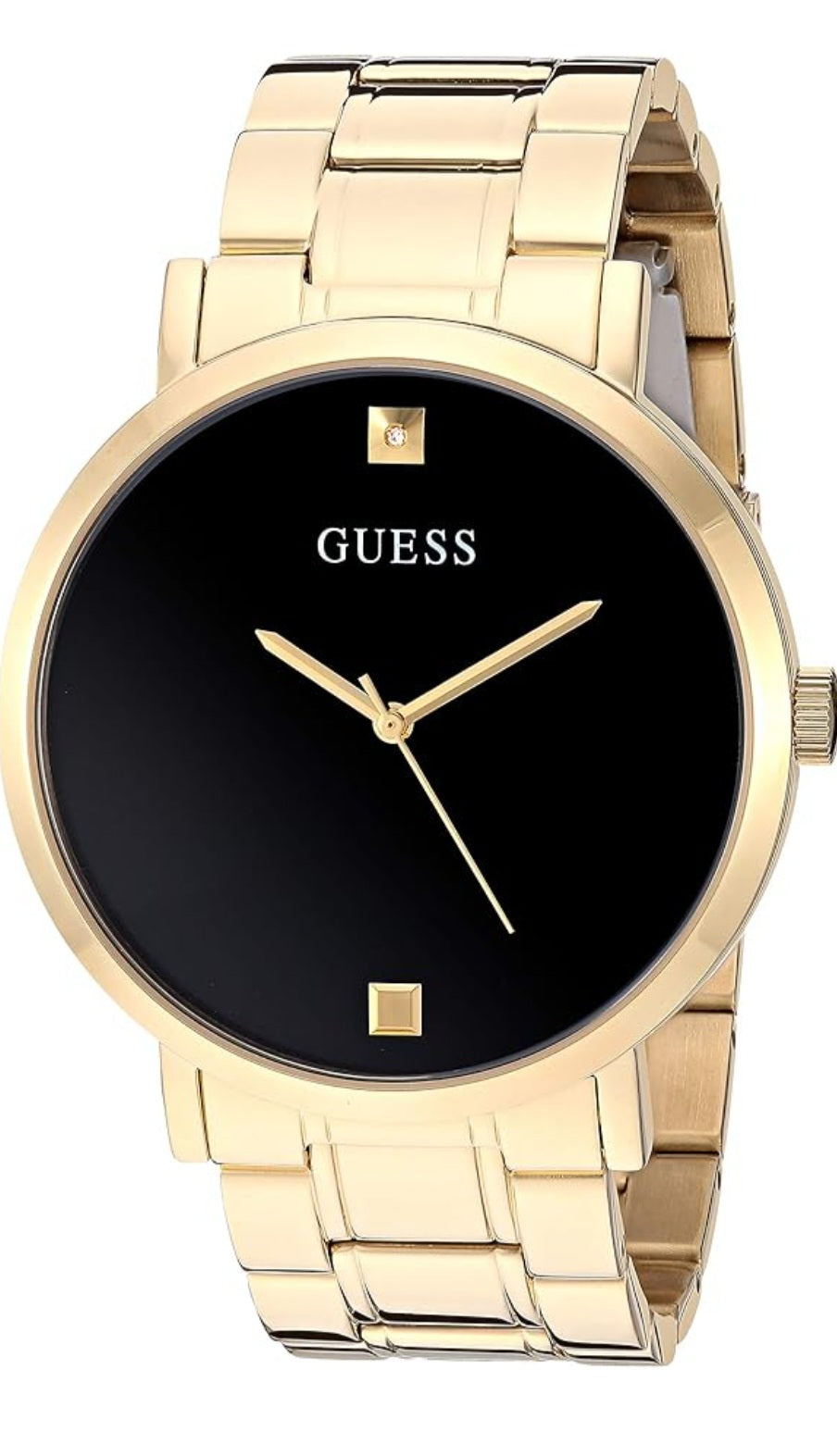 GUESS Stainless Steel Genuine Diamond Dial Watch