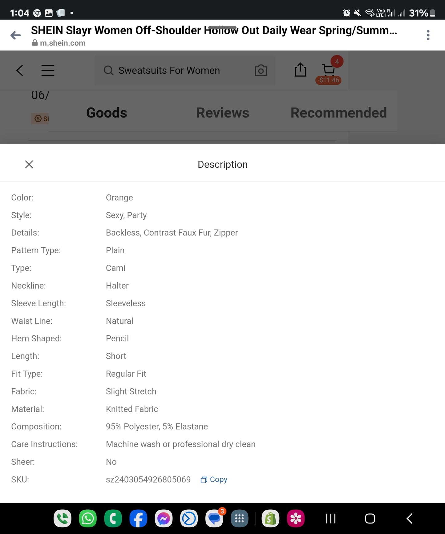 Slayr Women Off-Shoulder Hollow Out Daily Wear Spring/Summer Dress (June 28)