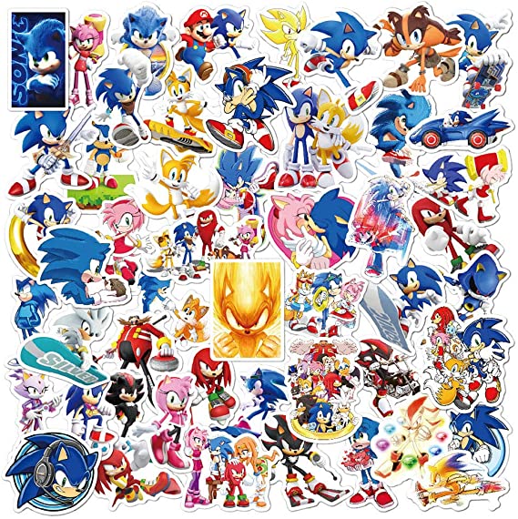 WOOACME Sonic The Hedgehog Party Supplies, 101pcs Birthday Party Decorations