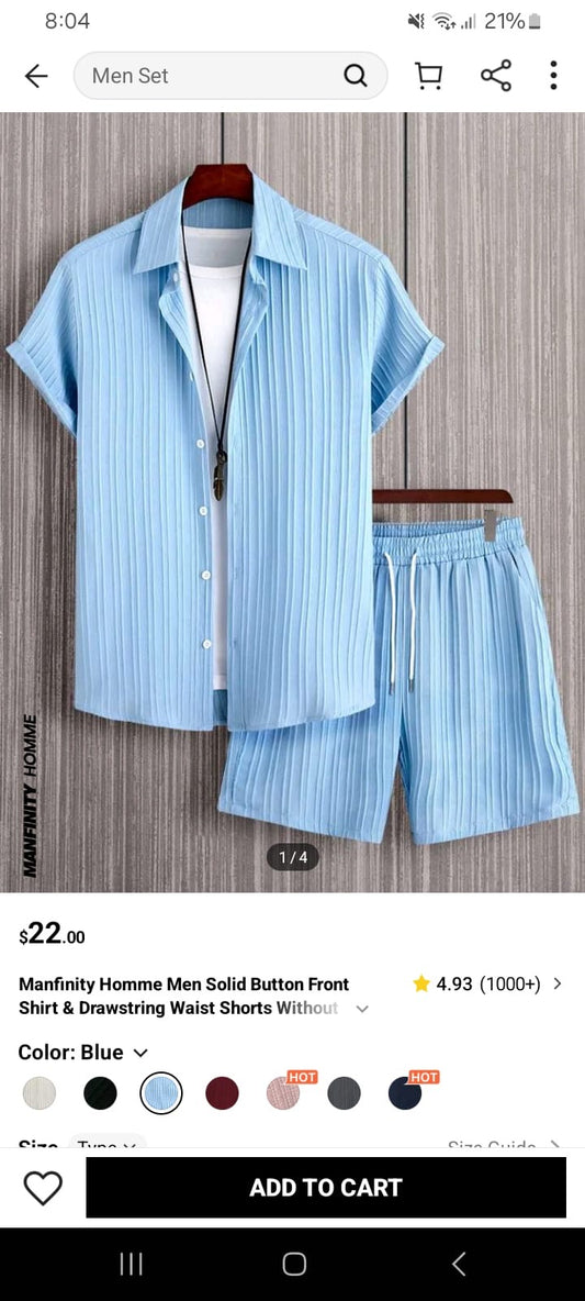 Men blue suit