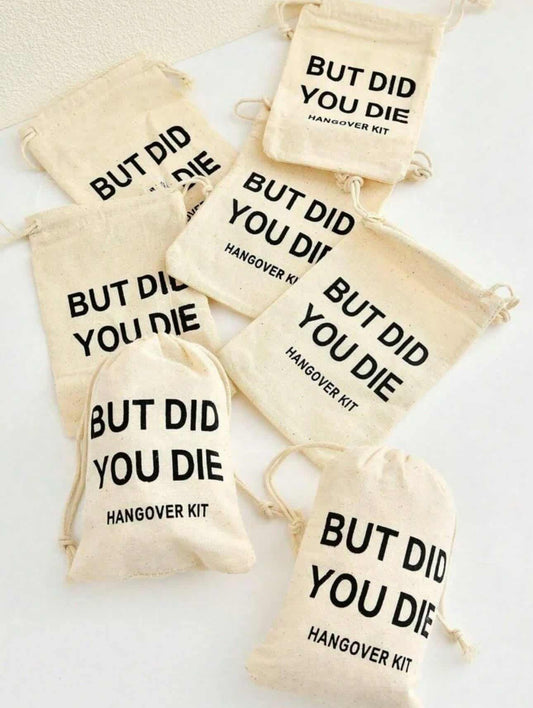 2/6/12Pcs 10*15Cm Hangover Gift Bag Single Party Favor Drawstring Tool Bag, Suitable For Wedding Bride Gifts, Hangover Survival Guests, Bridesmaids, Bachelorette Party Supplies, Storage Bags