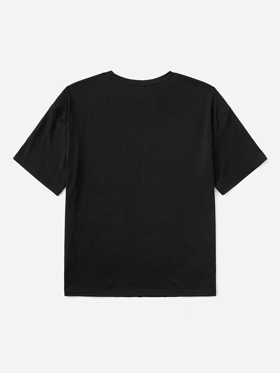 EZwear Slogan Graphic Tee - (v)