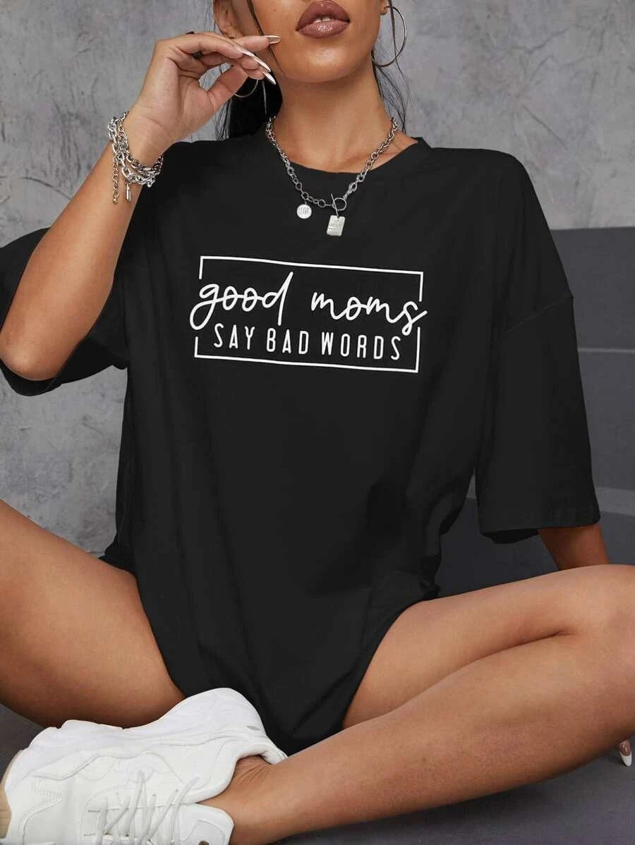 EZwear Slogan Graphic Tee - (v)