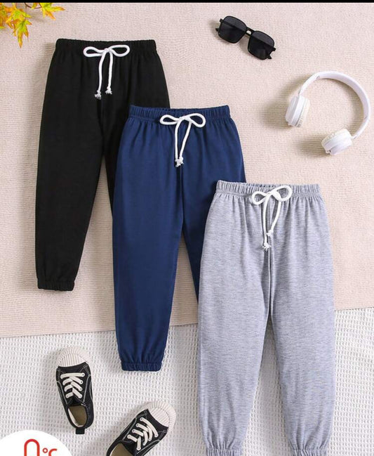 3pcs/Set Young Boy Casual Jogger Pants, Spring/Summer/Autumn