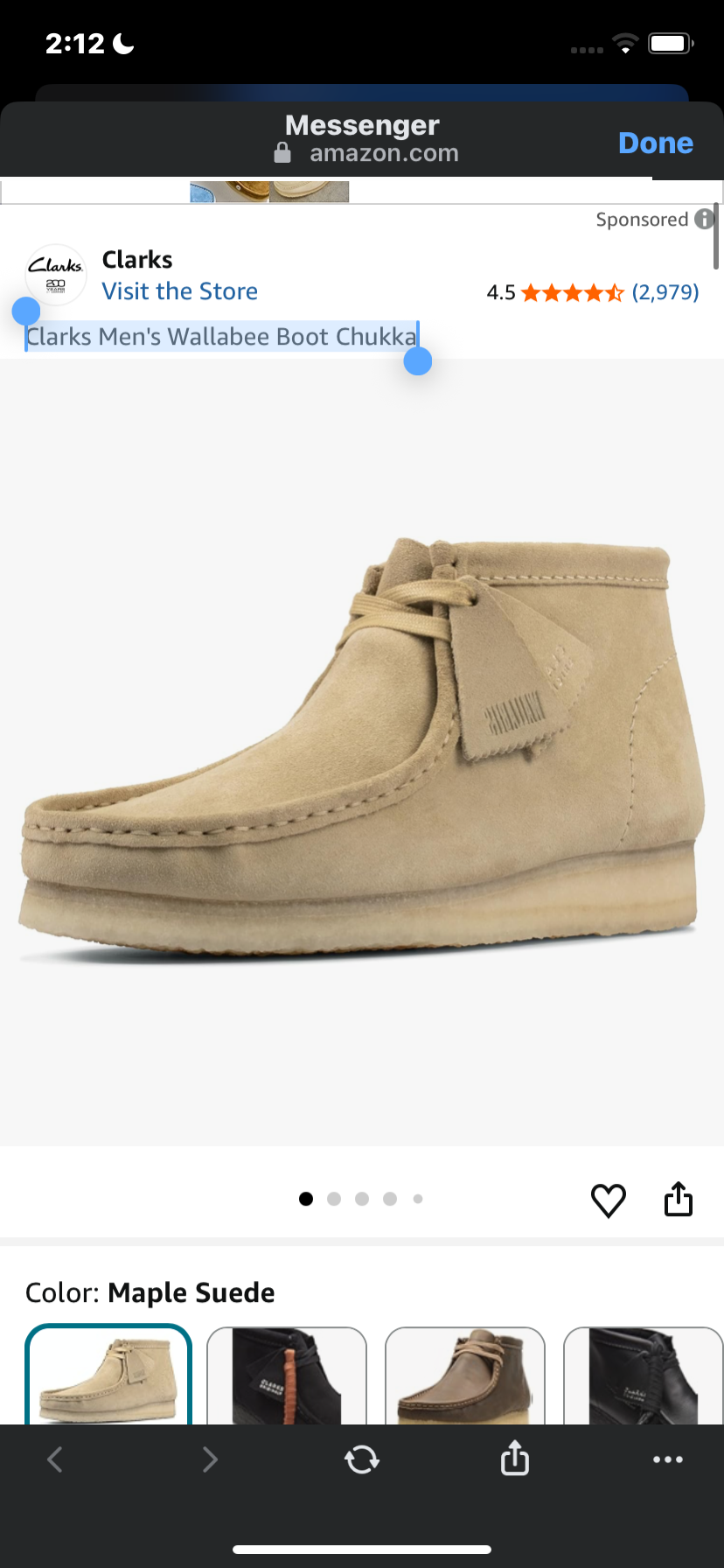 Clarks Men's Wallabee Boot Chukka