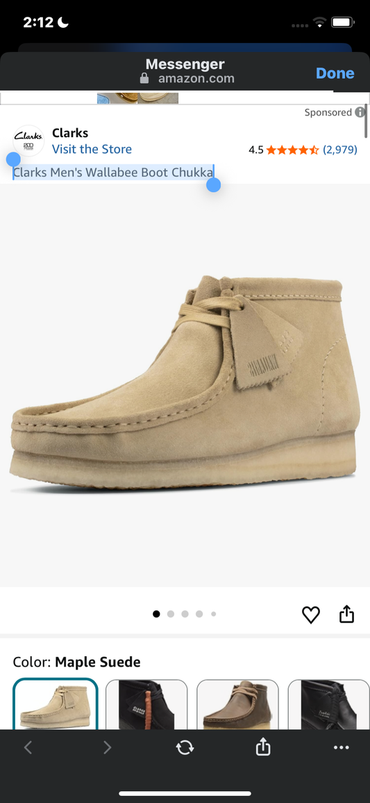 Clarks Men's Wallabee Boot Chukka