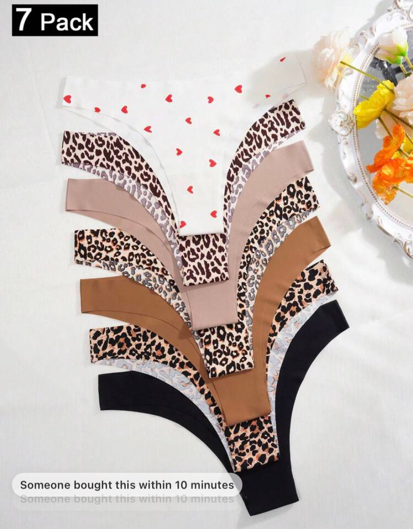 7-Pack Seamless Elastic Triangle Underwear For Comfort