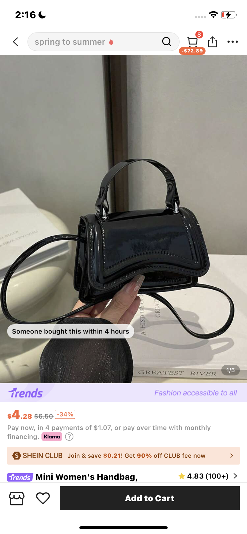 Mini Women's Handbag, Lightweight Portable Mini Tote Bag, New Summer 2025 Fashionable Flap Solid Color Small Bag, Shoulder Crossbody Bag