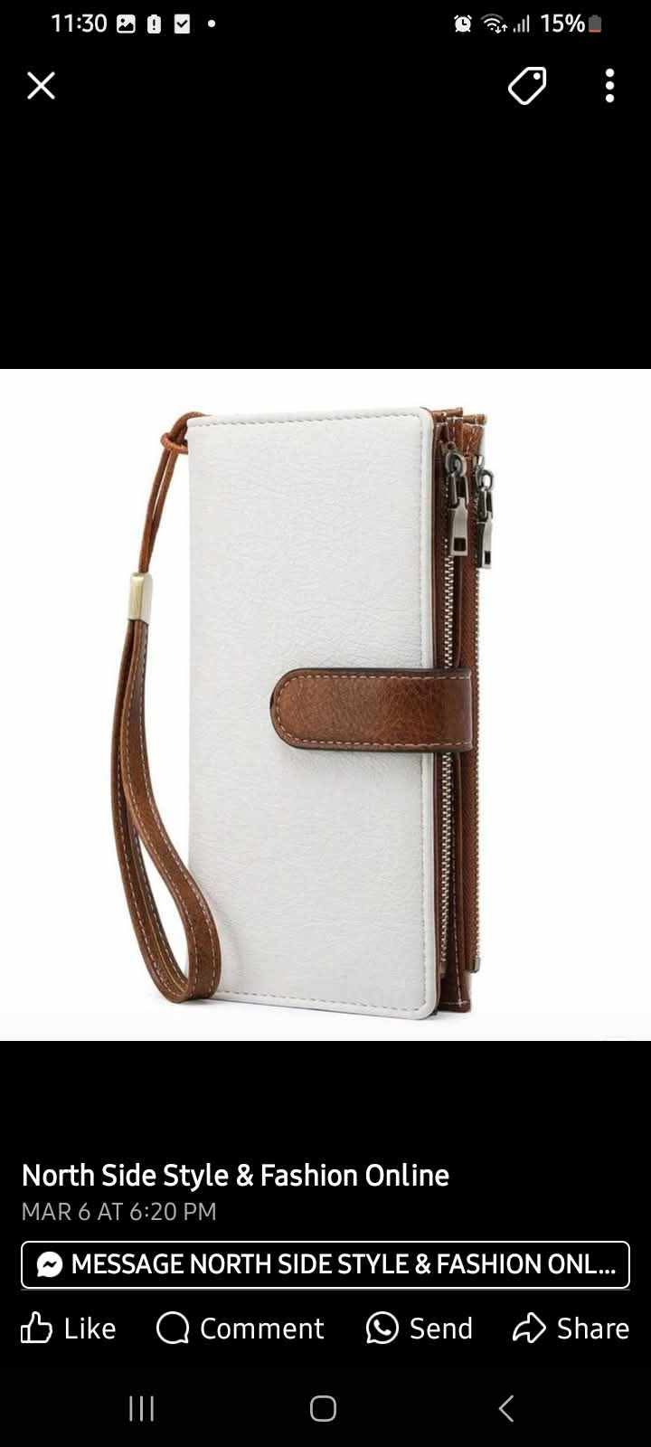 MIYIN Fashion Vintage Women For Daily Multifunction Large Capacity Trifold Credit Card Holder RFID Blocking Wallet For Credit Card/ ID Card/ Coins/ Cash/ Receipts Ladies Double Zipper Pocket Clutch Gifts Birthday Gifts Anniversary Beige With Brown Wallet