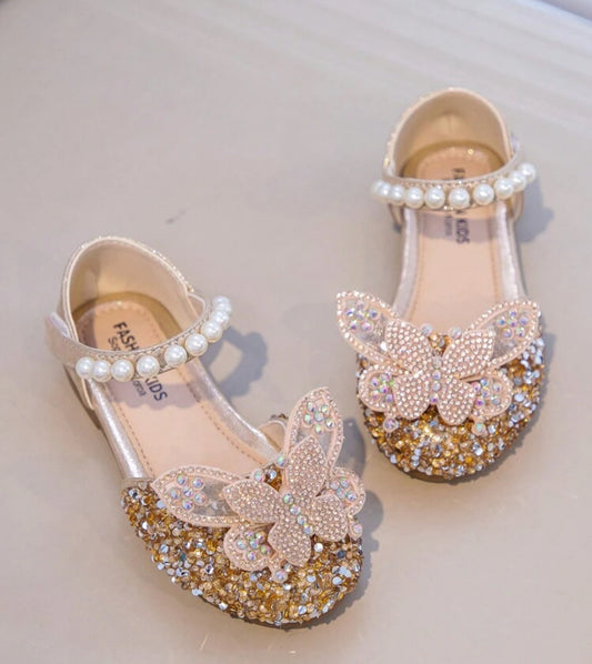 Children Flat Rhinestone Shoes, Fashion & Lovely Girls