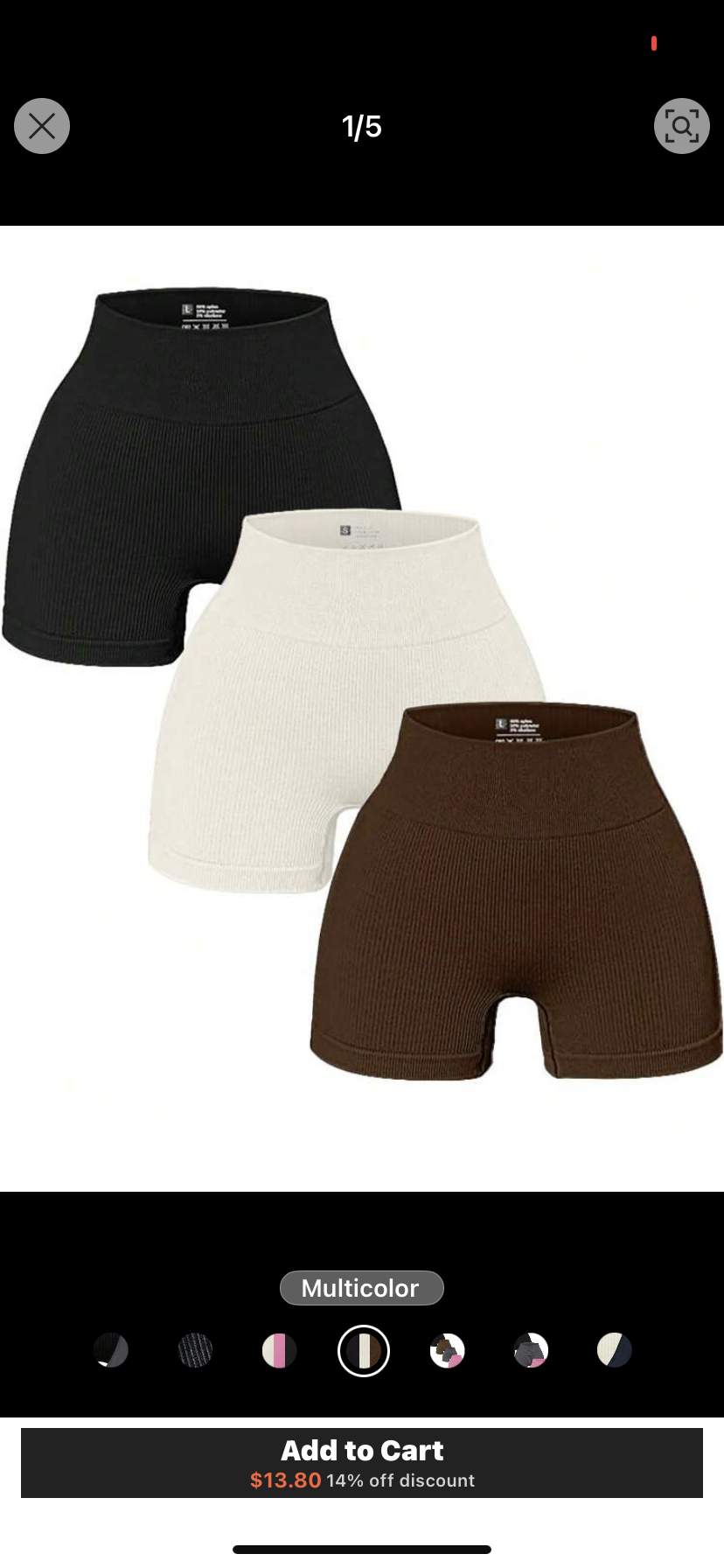3pcs Women's Seamless Yoga Shorts High Waist Stretch Athletic Shorts Set Women Boxer Shorts