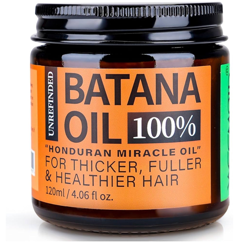 Batana Oil for Hair Growth, 100% Raw & Authentic Dr Sebi Batana Hair Oil from Honduras, Wild Growth Hair Treatment Oil - Promotes Hair Growth and Thickness for Men & Women, 4.06 fl oz