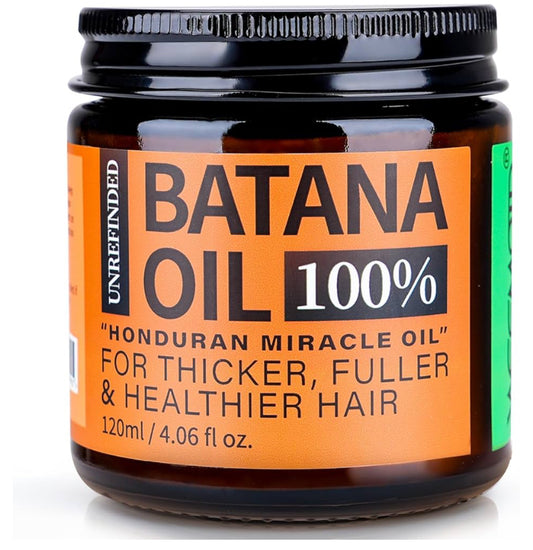 Batana Oil for Hair Growth, 100% Raw & Authentic Dr Sebi Batana Hair Oil from Honduras, Wild Growth Hair Treatment Oil - Promotes Hair Growth and Thickness for Men & Women, 4.06 fl oz