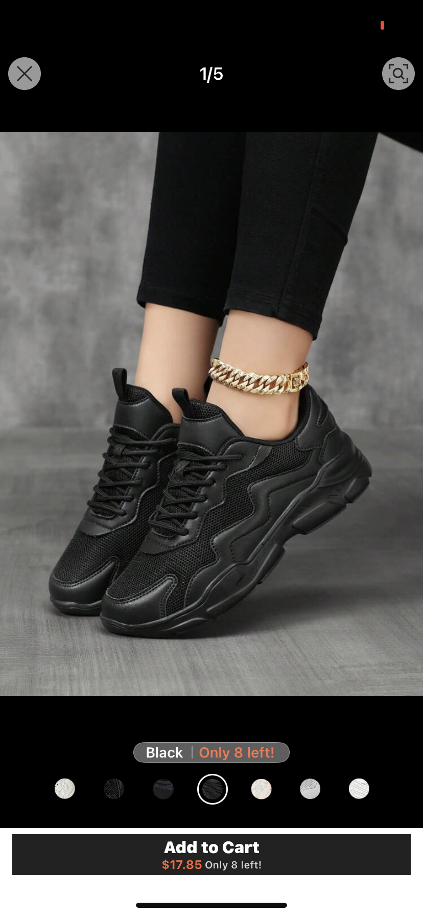 Women's Casual Sports Shoes, Fashionable Breathable Mesh Sneakers, Non-Slip And Women's Leather Patchwork Running Shoes, Lightweight And Fashionable Chunky Sneakers For Students, Outdoor, Party Women's Casual Mesh Shoes, Lightweight And Stylish Lolita Sho
