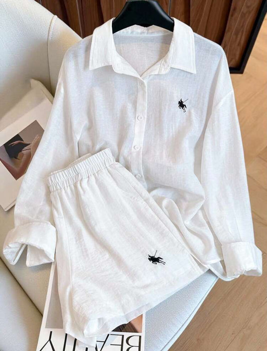 INAWLY Vintage Casual Loose 2 Pieces Set, Fashion & Versatile Fall Cloth For Women