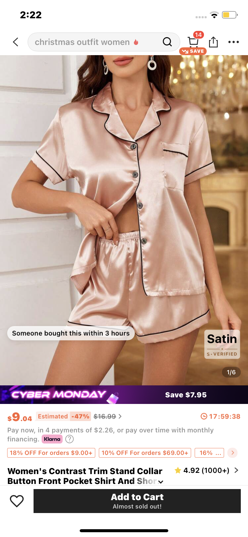 Women's Contrast Trim Stand Collar Button Front Pocket Shirt And Shorts Pajamas Set