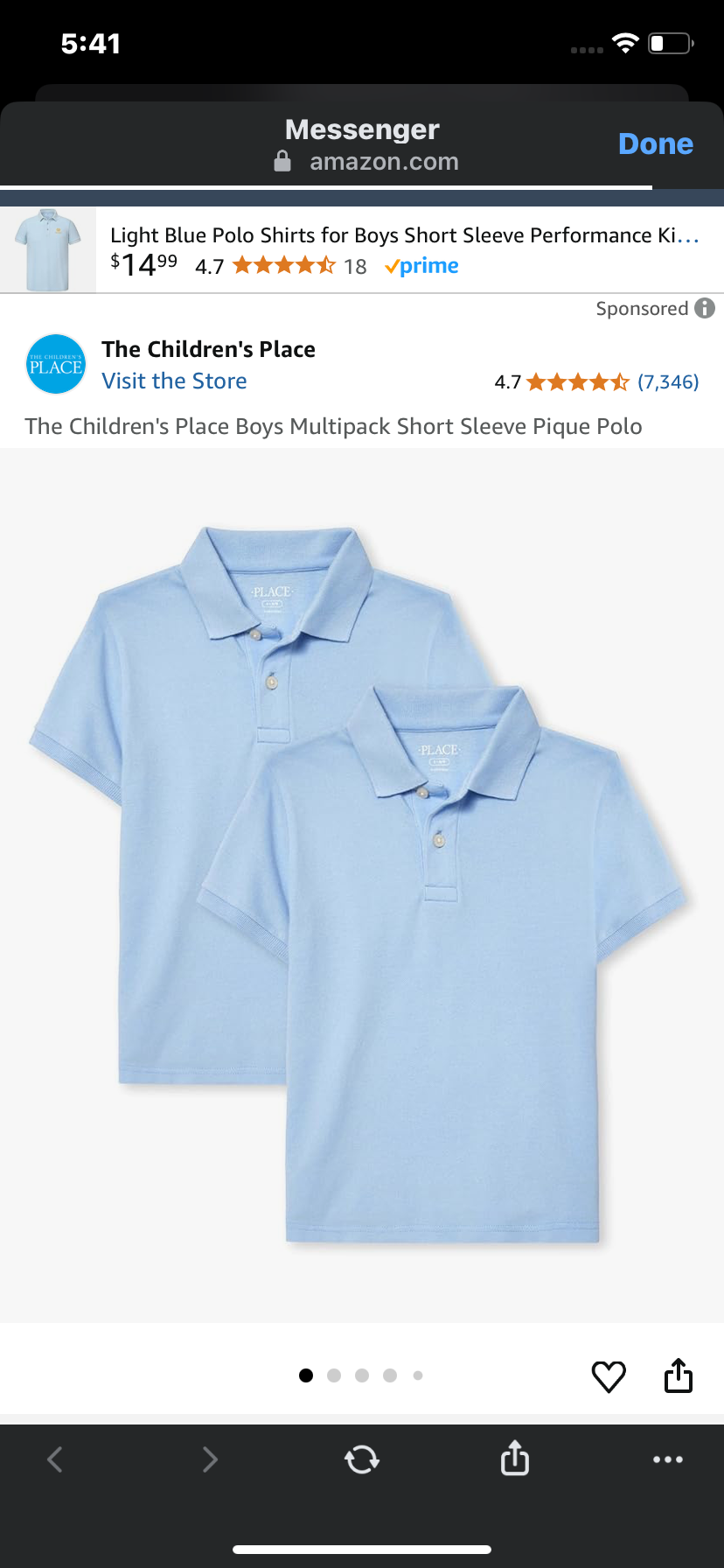 The Children's Place Boys Multipack Short Sleeve Pique Polo