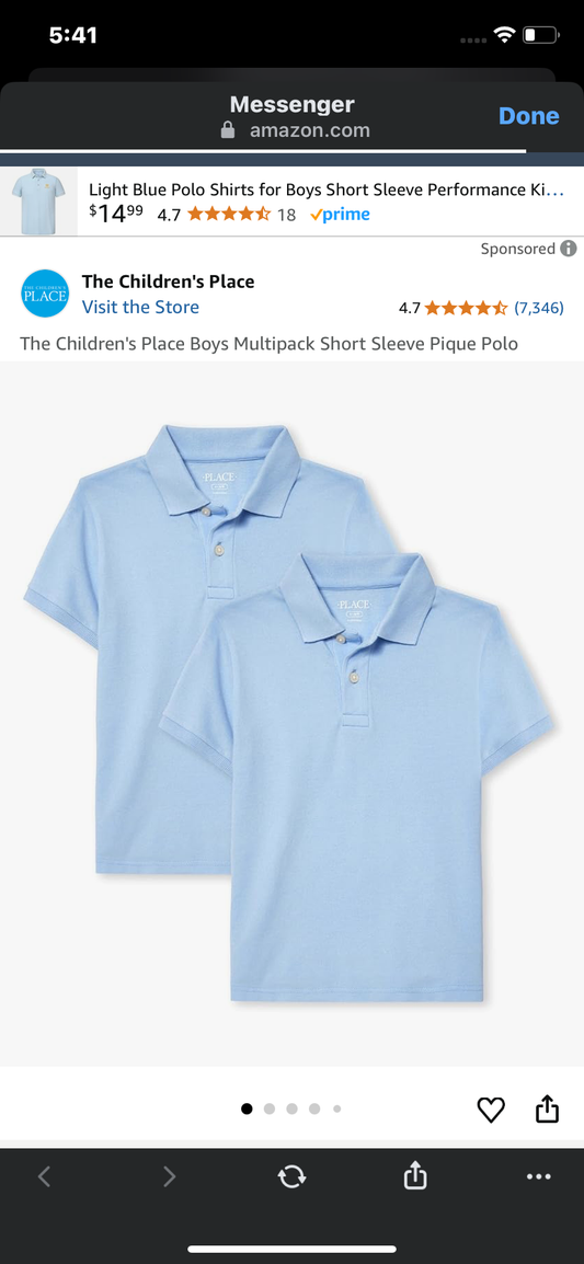 The Children's Place Boys Multipack Short Sleeve Pique Polo