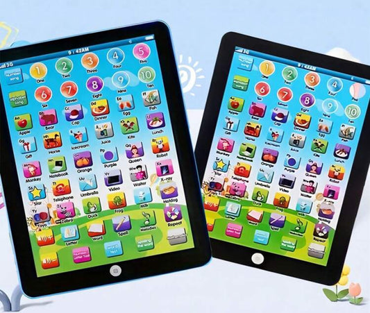 1PC Simulation Tablet Children's Early Education Toys, Children's Learning Board/Tablet Interactive Children's Toys, Electronic Education Toys For Words, Numbers, And Letters, Educational Gifts For Children,Boys Toys,Study Table For Kids,Kids