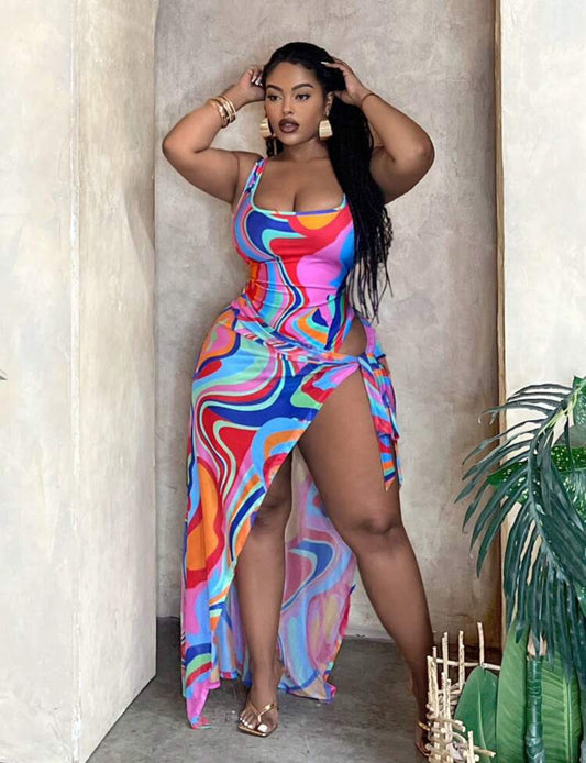 Colorful swimsuit