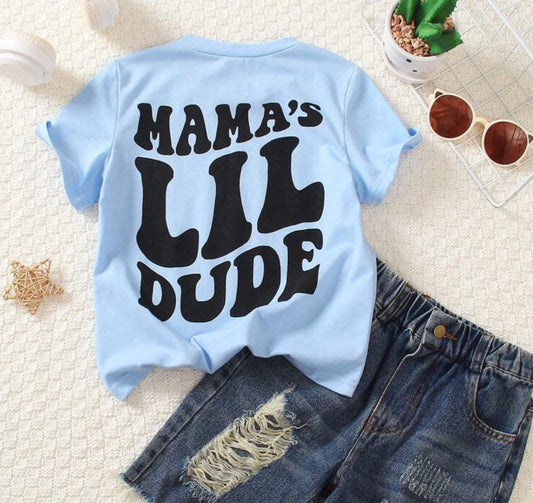 SHEIN Young Boys Casual Letter Printed Crew Neck Short Sleeve T-Shirt , Comfortable & Versatile For Daily Sports & Leisure, Spring/Summer Kids Boy Tee