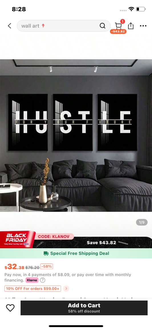 2Dflat, 3pcs, Wooden Framed Canvas Mural, Modern Black Canvas Poster, Striving For Your Future Inspirational Mural. Suitable For Various Spaces Such As Living Rooms, Bedrooms, Bathrooms, Kitchens, Corridors, Offices, Bars, Restaurants, Bookstores, Cafes,