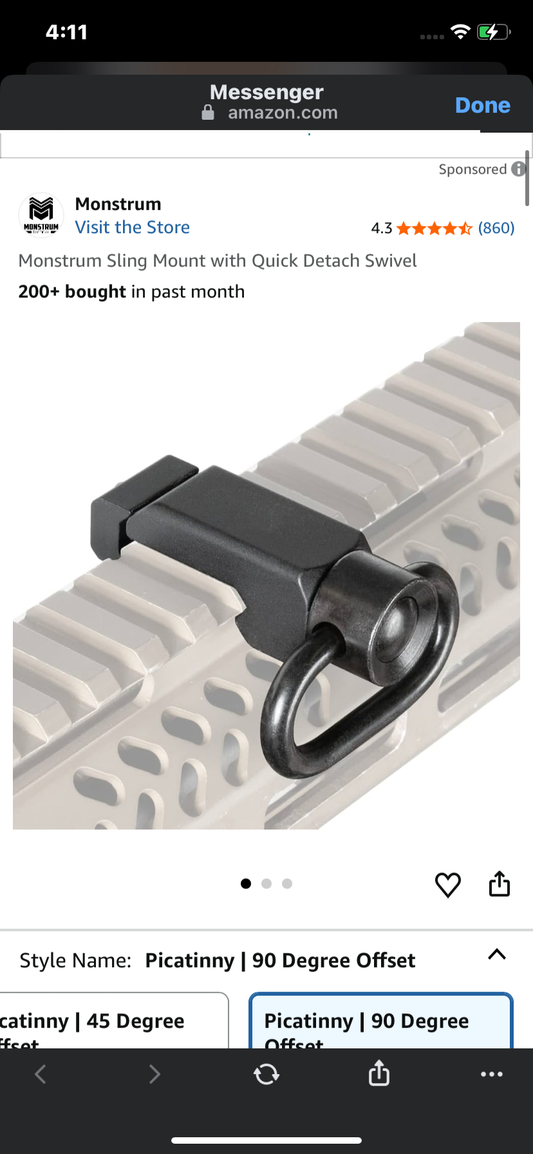 Monstrum Ladon 1-6x SFP LPVO Rifle Scope